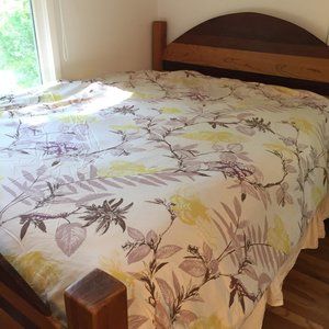 Anthropologie queen floral duvet cover